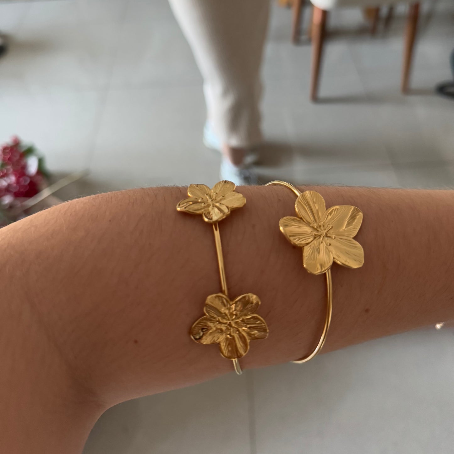 BRAZALETE 3 FLORES