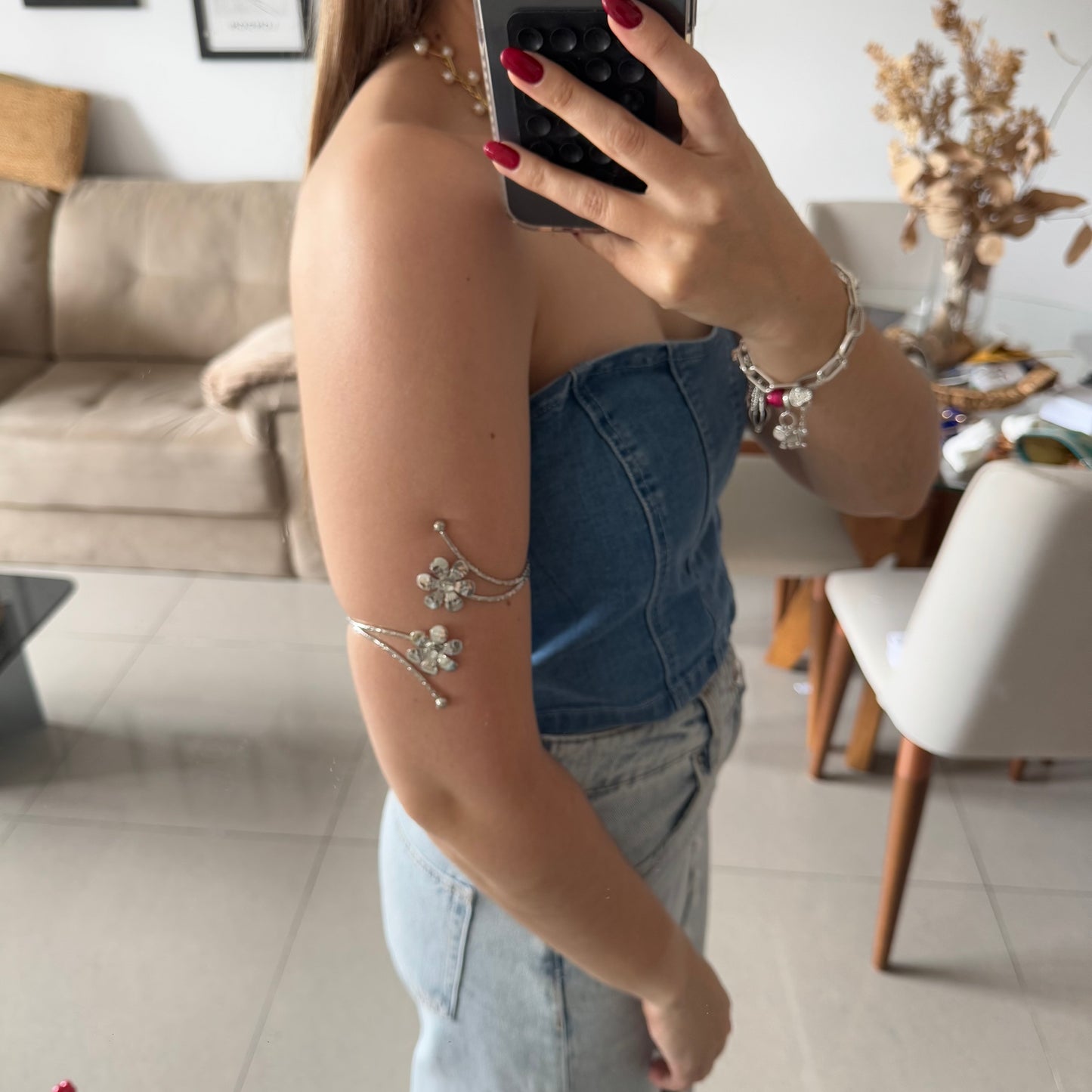 BRAZALETE DOBLE FLOR