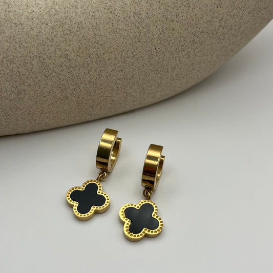 ARITOS LIPO EN DORADO Y NEGRO