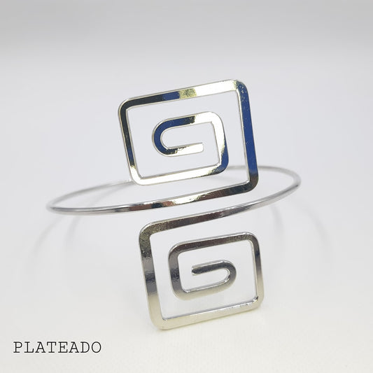 BRAZALETE GRECIA PLATEADO